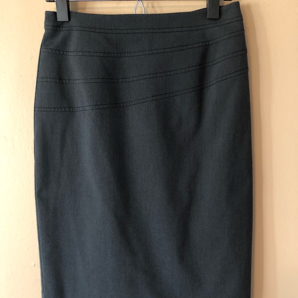 Antonio Melani black and gray suit pencil skirt